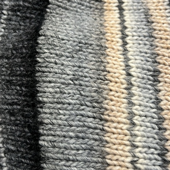 Lineamaglia Gray Black Peach Wool Blend Shrug Cardigan Italy Made Sz M EUC - Picture 7 of 9